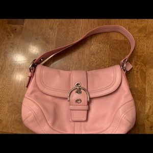 Pink Leather Coach purse
